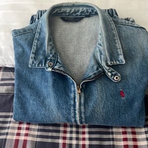 A real vintage Ralph Lauren Jean Jacket in lovely faded blue color…Size XL…